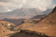 Amphithéâtre et parc de Royal Natal, Drakensberg, Afrique du Sud