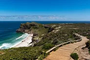 Sentier de falaise et baleines depuis la côte, Hermanus et la baie de Walker, Afrique du Sud