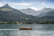 Baignade dans les lacs, Le Salzkammergut, Autriche