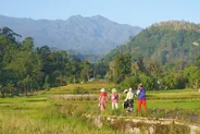Randonnée dans la vallée, Sidemen, Bali
