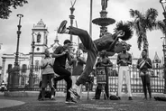Cours de capoeira ou roda, Salvador de Bahia, Brésil