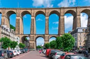 Viaduc et vieille ville de Morlaix, Baie de Morlaix et Roscoff, Bretagne