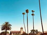 Palais de justice et sa tour, Santa Barbara, Californie