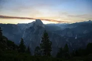 Glacier Point au coucher du soleil, Yosemite, Californie
