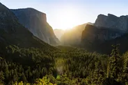 Tunnel View et la vallée, Yosemite, Californie
