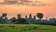 Coucher de soleil depuis Pre Rup, Siem Reap et Angkor, Cambodge