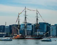 USS Constitution et chantier naval de Charlestown, Boston, Côte Est américaine