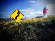 Phare de Nauset et falaises de Wellfleet, Cape Cod, Côte Est américaine