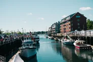 Vieux port et quais de pêche, Portland, Côte Est américaine