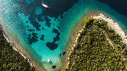 Îlots Pakleni en taxi-bateau, Hvar, Croatie