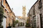 Stockbridge et son marché du dimanche, Édimbourg, Écosse