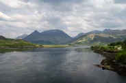 Loch Leven et le village de Glencoe, Glencoe, Écosse