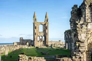 Ruines de la cathédrale et du château, St Andrews et le Fife, Écosse