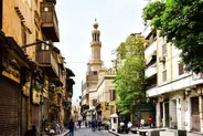 Rue al-Muizz à la tombée du jour, Le Caire et Gizeh, Égypte