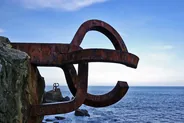 Le Peigne du Vent d'Eduardo Chillida, Saint-Sébastien, Espagne du Nord