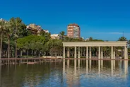 Jardins du Turia à vélo, Valence, Espagne classique