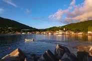 Bourg de Deshaies et son port, Deshaies, Guadeloupe