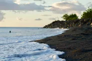 Plage de la Datcha au coucher du soleil, Le Gosier, Guadeloupe