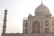 Mehtab Bagh au coucher du soleil, Agra, Inde du Nord