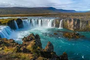 Cascade de Goðafoss, Mývatn, Islande