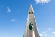 Hallgrímskirkja et le vieux Reykjavík, Reykjavík, Islande