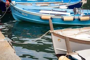 Les cinq villages en bateau, Cinque Terre, Italie classique