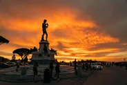 Piazzale Michelangelo au coucher du soleil, Florence, Italie classique