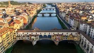 Ponte Vecchio et quartier d'Oltrarno, Florence, Italie classique