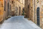 Ruelles des contrade, Sienne, Italie classique