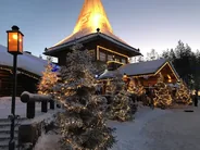 Village du Père Noël et cercle polaire, Rovaniemi, Laponie
