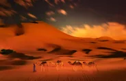 Balade à dos de dromadaire, Merzouga, Maroc