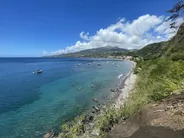 Plage de sable noir du Carbet, Saint-Pierre, Martinique