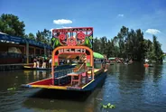 Xochimilco en trajinera, deux heures, Mexico, Mexique