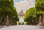 Calzada de los Frailes et couvent de San Bernardino, Valladolid, Mexique