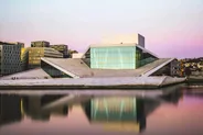 Le toit de l'Opéra, Oslo, Norvège