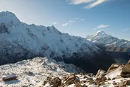 Montée aux Sealy Tarns et vue sur la Mueller, Aoraki / Mount Cook et le lac Tekapo, Nouvelle-Zélande