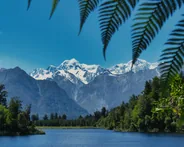 Lac Matheson, le miroir, Franz Josef et la côte ouest, Nouvelle-Zélande