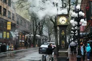 Gastown et ses rues pavées, Vancouver, Ouest canadien