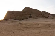Huaca Pucllana au coucher du soleil, Lima, Pérou