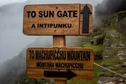 Porte du Soleil et pont inca, Machu Picchu, Pérou