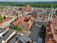 Vieille ville de Toruń et tour penchée, Toruń, Pologne