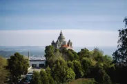 Point de vue de Santa Luzia au coucher du soleil, Lisbonne, Portugal classique