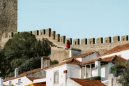 Tour des remparts au lever du jour, Óbidos, Portugal classique