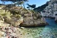 Calanques d'En-Vau et Port-Pin depuis Cassis, Marseille et les Calanques, Provence