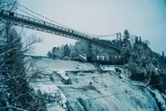 Canyon Sainte-Anne et ses passerelles, Île d'Orléans, Québec