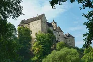 Loket, le château sur la boucle de l'Ohře, Karlovy Vary, République tchèque
