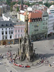 Colonne de la Sainte-Trinité et la place Haute, Olomouc, République tchèque