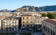 Monte Pellegrino et le sanctuaire de sainte Rosalie, Palerme, Sicile