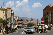 Corso Umberto et la villa comunale, Taormine, Sicile