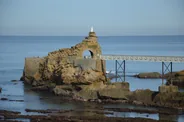 Biarritz : rocher de la Vierge et Côte des Basques, Pays basque, Sud-Ouest